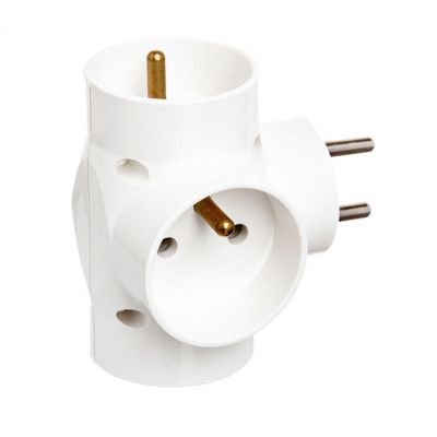 Rozgałęźnik do gniazda z uziemieniem 3x2P+Z ELCAN (R-31-B)